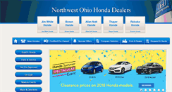 Desktop Screenshot of northwestohiohondadealers.com