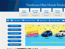 Tablet Screenshot of northwestohiohondadealers.com